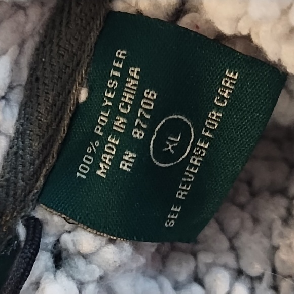 Gray zip sweater Thick Soft Teddy Bear Fleece Winter Weather XL STILLWATER SUPPL - Picture 7 of 8